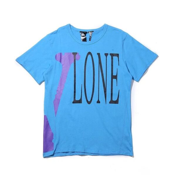 VLONE Text Printed T-shirt in Blue